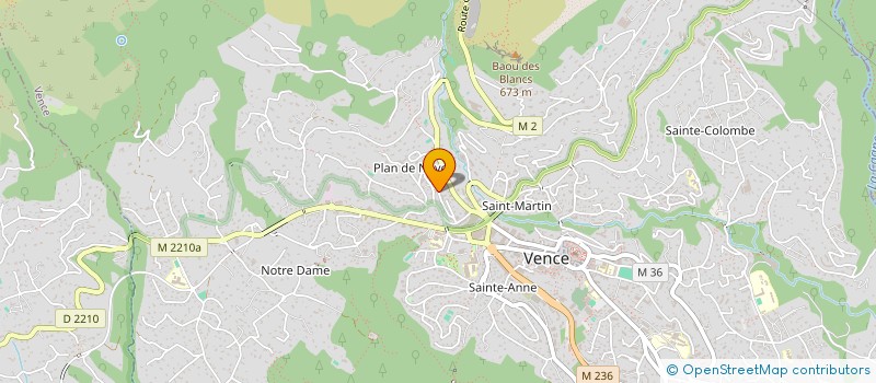 localisation de l'entreprise SIGNATURE06  VENCE