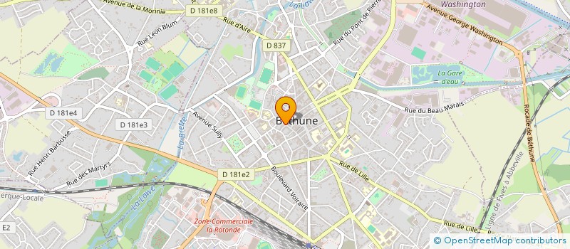 localisation de l'entreprise SIGNATURES à BETHUNE