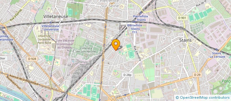 localisation de l'entreprise SIGNE à PIERREFITTE-SUR-SEINE