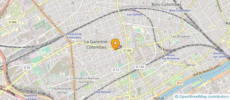 localisation de l'entreprise SIGNE PARFUMS à LA GARENNE-COLOMBES