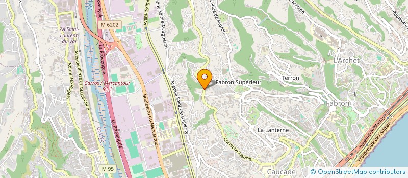 localisation de l'entreprise SIGNOD à NICE