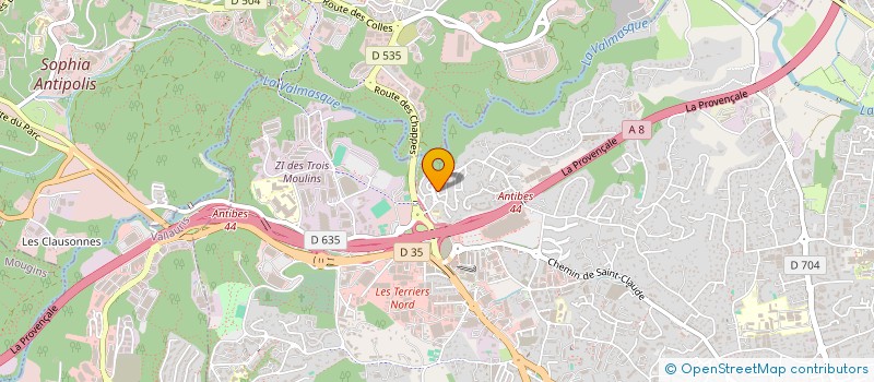 localisation de l'entreprise SIGNORINO CARRELAGE à ANTIBES