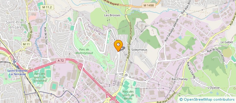 localisation de l'entreprise SIGNUM - VIRIEUX SA à SAINT-ETIENNE