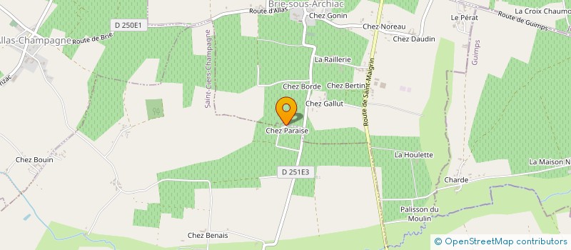 localisation de l'entreprise SIGOGNEAUD-BOUHIER  SAINT-CIERS-CHAMPAGNE