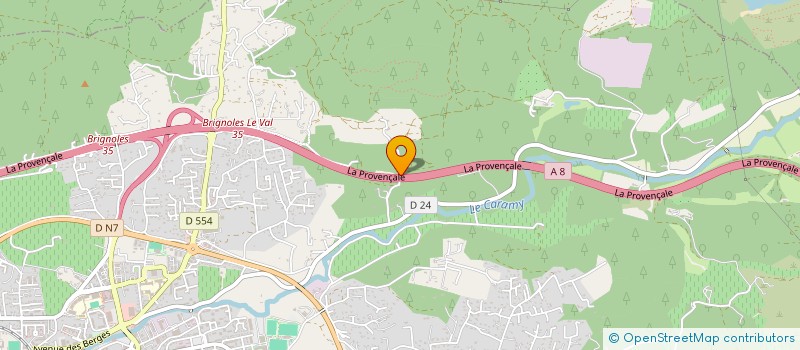 localisation de l'entreprise SIGOREM à BRIGNOLES