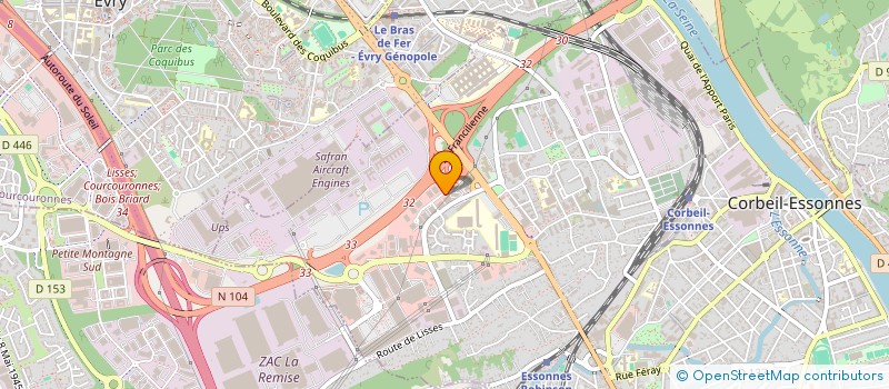 localisation de l'entreprise SIGREG à CORBEIL-ESSONNES