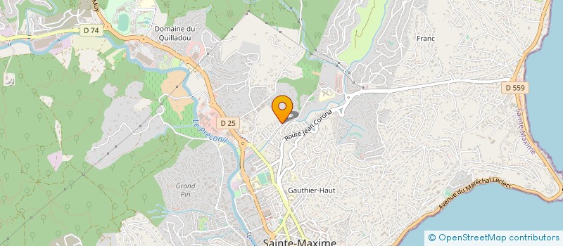 localisation de l'entreprise SIGSECURITY à SAINTE-MAXIME