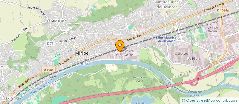 localisation de l'entreprise SIGUREN INGENIERIE à MIRIBEL