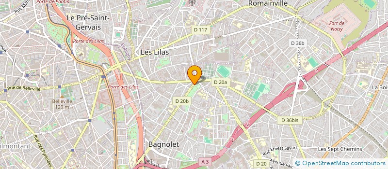 localisation de l'entreprise SIH CONSEILS  BAGNOLET