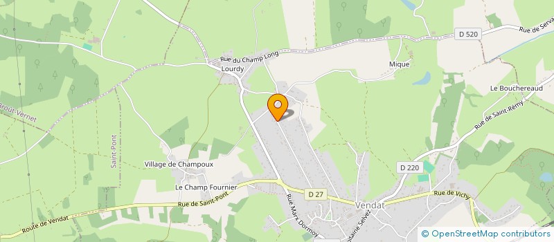 localisation de l'entreprise SIH CONSULTING à VENDAT