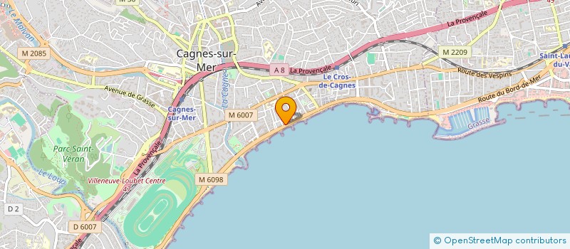 localisation de l'entreprise SIHAM GASTRONOMIE à CAGNES-SUR-MER