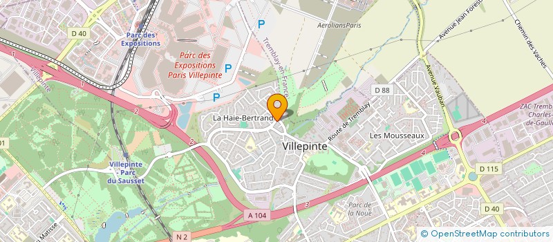 localisation de l'entreprise SIHAM TP à VILLEPINTE