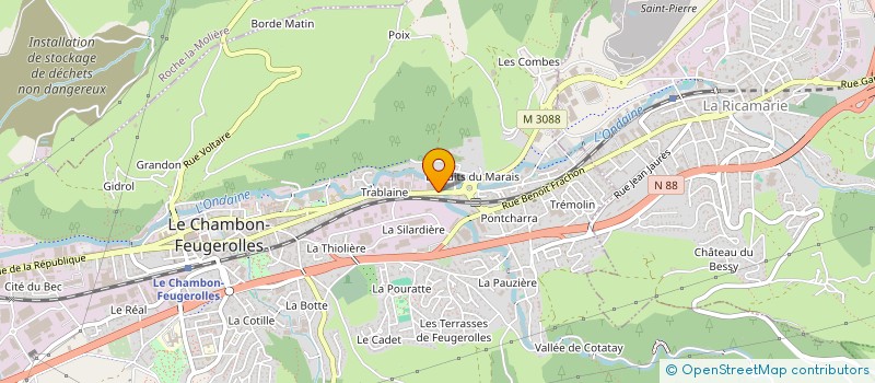 localisation de l'entreprise SIHC  LE CHAMBON-FEUGEROLLES