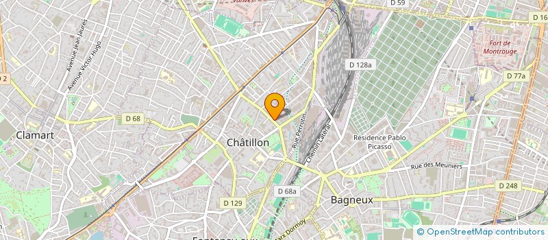 localisation de l'entreprise SIHD  CHATILLON