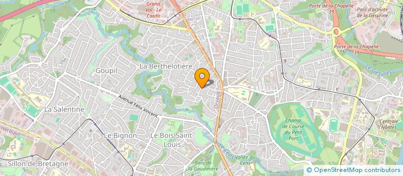 localisation de l'entreprise SIHELABA à ORVAULT