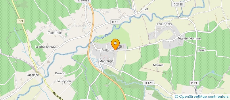 localisation de l'entreprise SIIM EMBOUTEILLAGE  BAGAS