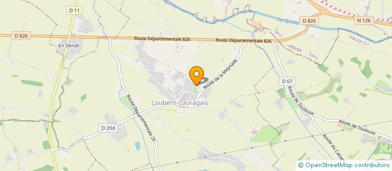 localisation de l'entreprise SIINRJ  LOUBENS-LAURAGAIS