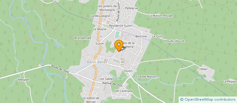 localisation de l'entreprise SIJAM  BELIN-BELIET