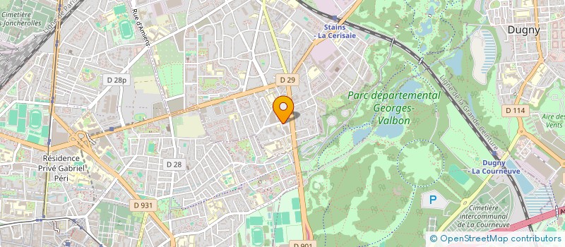 localisation de l'entreprise SIKA à STAINS