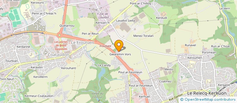 localisation de l'entreprise SIKRET  GUIPAVAS