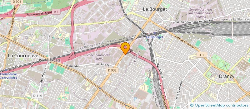 localisation de l'entreprise SILA à LA COURNEUVE