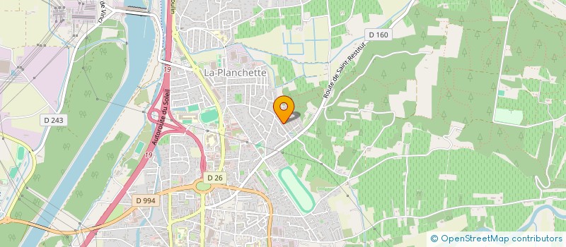 localisation de l'entreprise SILA à BOLLENE