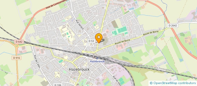 localisation de l'entreprise SILA  HAZEBROUCK