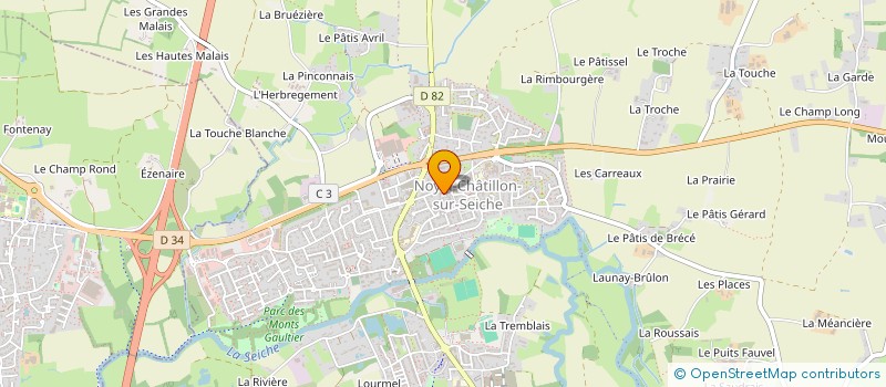 localisation de l'entreprise SILAC  NOYAL-CHATILLON-SUR-SEICHE