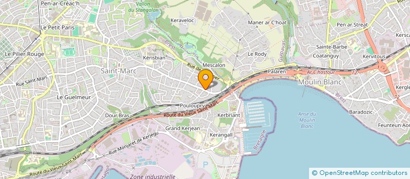 localisation de l'entreprise SILAC  BREST