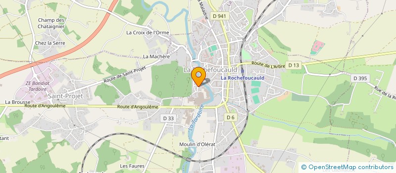 localisation de l'entreprise SILAC INDUSTRIE à LA ROCHEFOUCAULD-EN-ANGOUMOIS