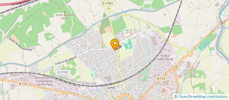 localisation de l'entreprise SILAM  LUNEL