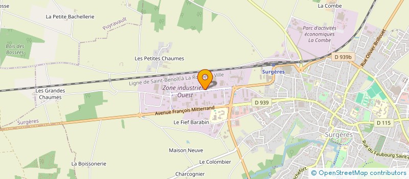 localisation de l'entreprise SILAN  SURGERES