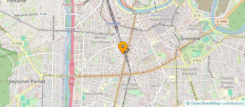 localisation de l'entreprise SILANEL à GRENOBLE
