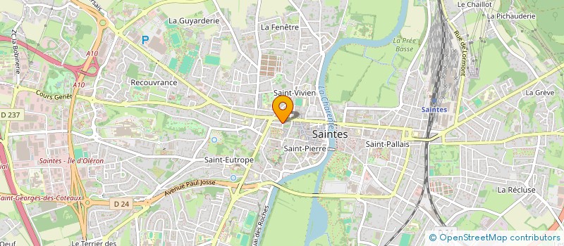 localisation de l'entreprise SILAOS  SAINTES