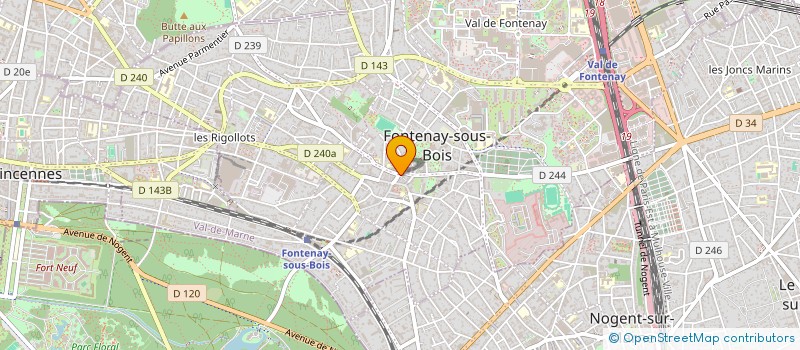 localisation de l'entreprise SILAX PATISSERIE à FONTENAY-SOUS-BOIS