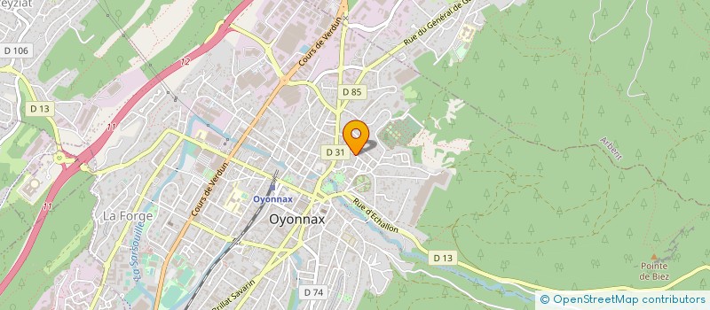 localisation de l'entreprise SILCAR à OYONNAX