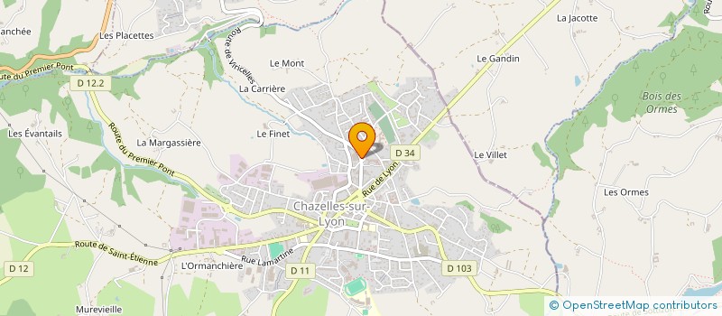 localisation de l'entreprise SILEK COMPANY à CHAZELLES-SUR-LYON