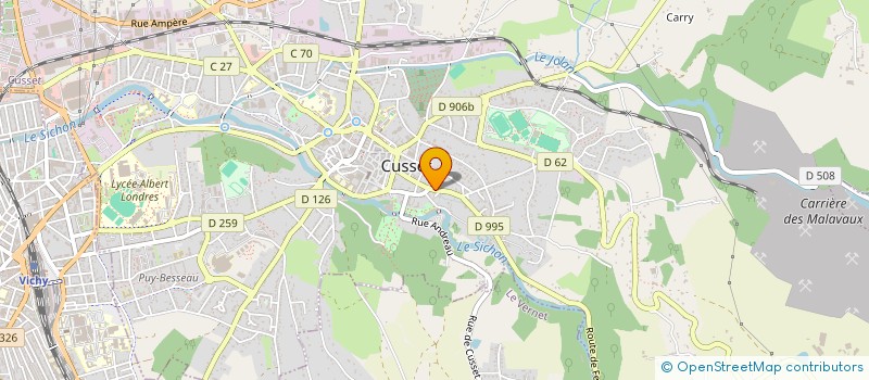 localisation de l'entreprise SILENCE-HOME à CUSSET