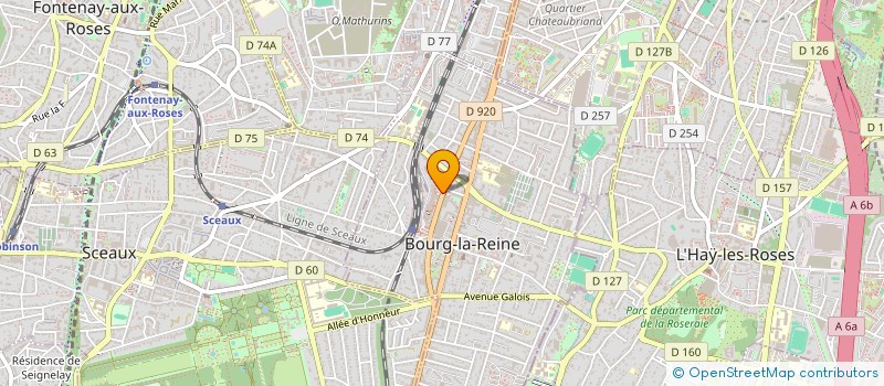 localisation de l'entreprise SILEO - SIRA à BOURG-LA-REINE