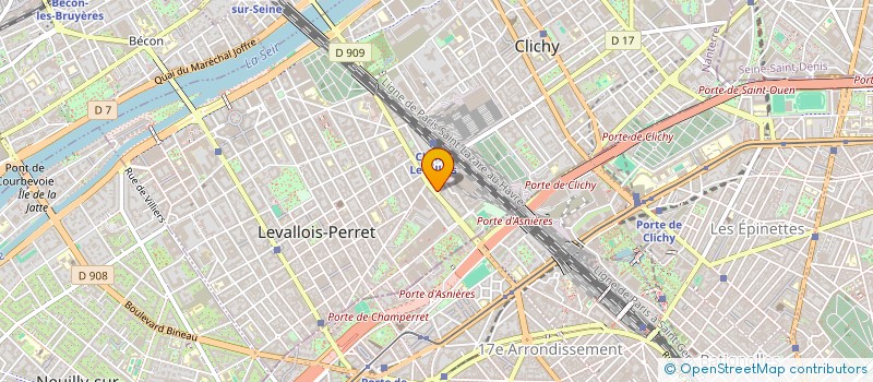 localisation de l'entreprise SILEVY à LEVALLOIS-PERRET