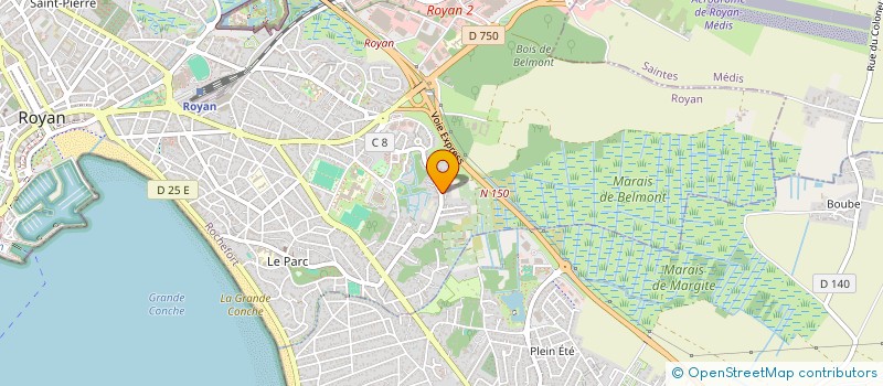 localisation de l'entreprise SILEX  ROYAN