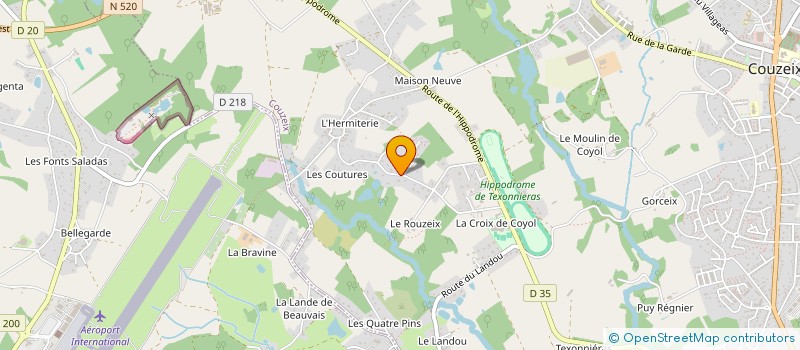 localisation de l'entreprise SILEX-PRODUCTION à COUZEIX