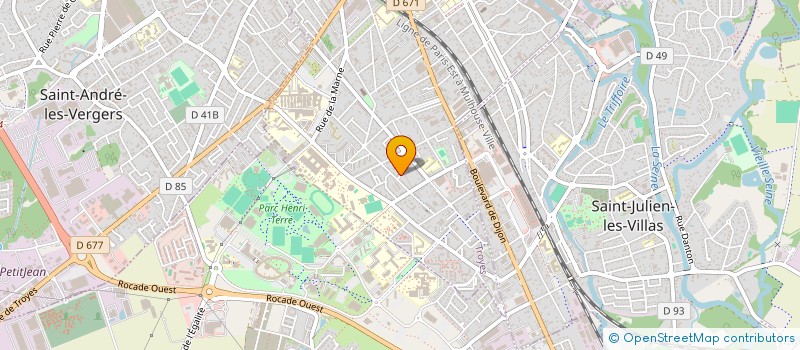 localisation de l'entreprise SILEXIA  TROYES