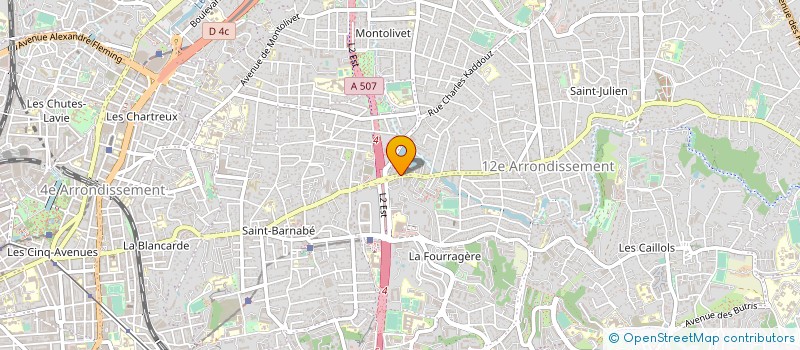 localisation de l'entreprise SILHOUETT'S STUDIO CENTER à MARSEILLE