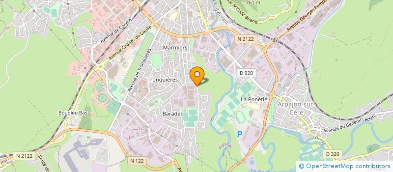 localisation de l'entreprise SILHOUETTE à AURILLAC