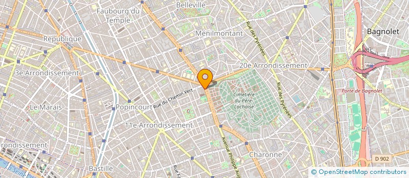 localisation de l'entreprise SILHOUETTE SARL à PARIS