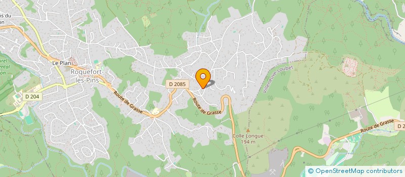 localisation de l'entreprise SILIANCE à ROQUEFORT-LES-PINS