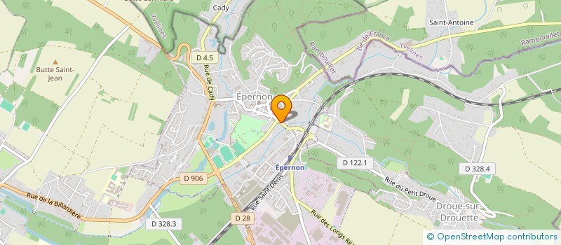 localisation de l'entreprise SILICA à EPERNON