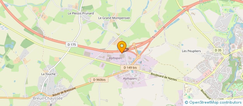 localisation de l'entreprise SILICATE  BRESSUIRE