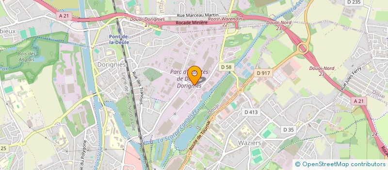 localisation de l'entreprise SILICON DEVELOPMENT à DOUAI
